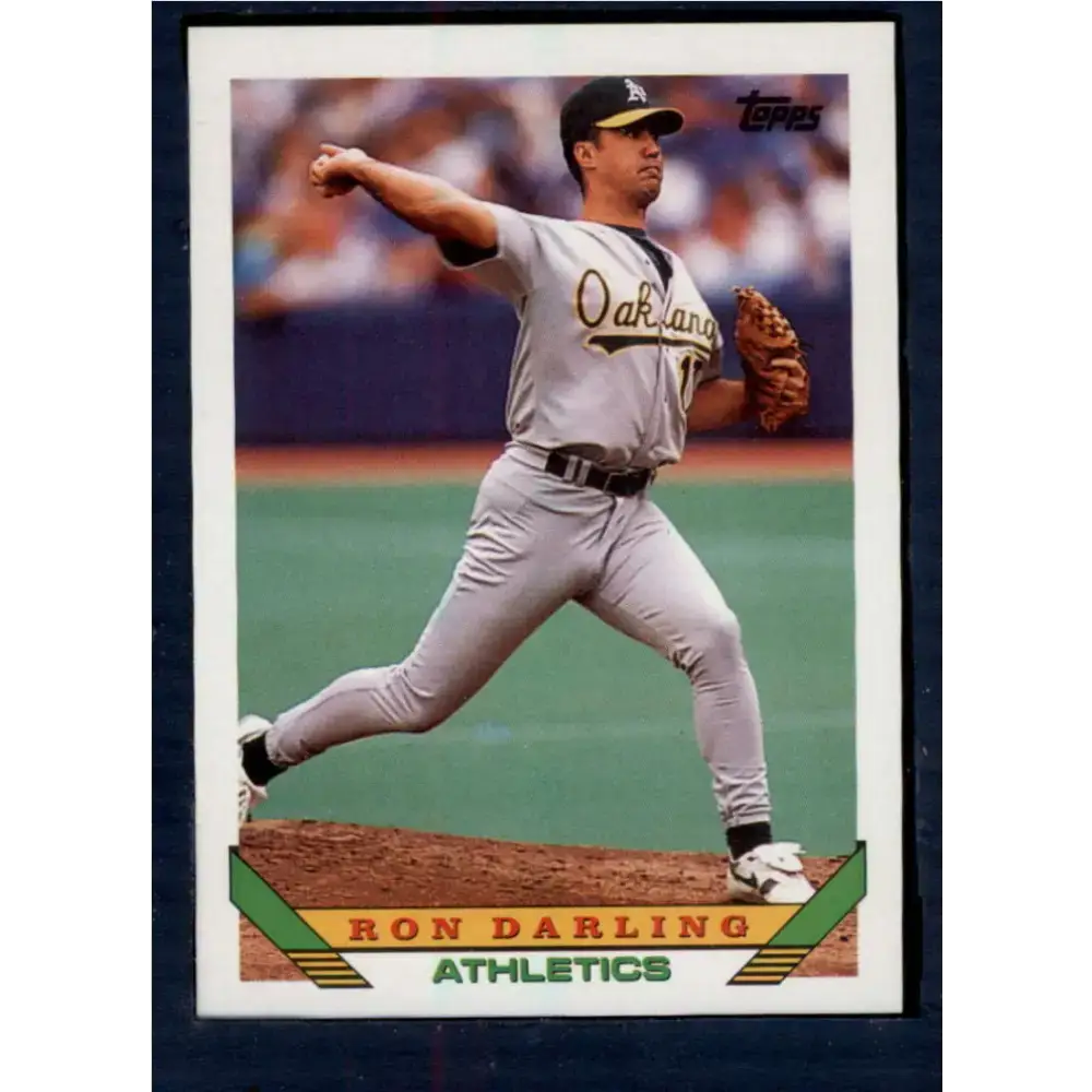 1993 Topps #182 Ron Darling NM-MT Oakland Athletics Baseball Card - Baseball Card Single