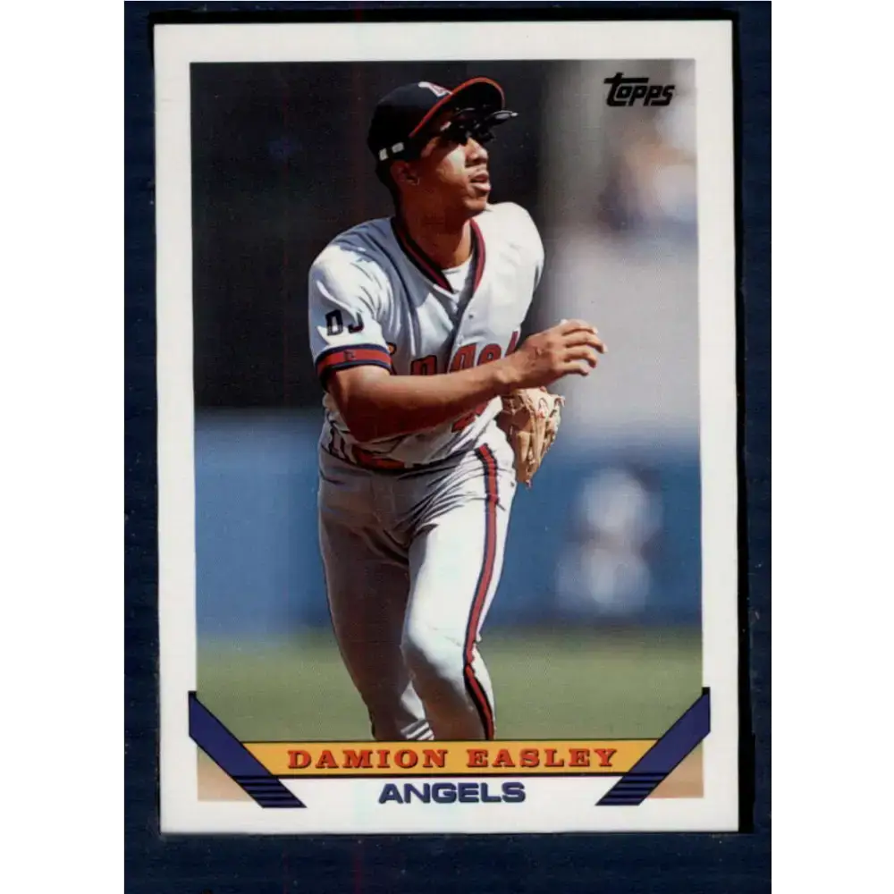 1993 Topps #184 Damion Easley NM-MT California Angels Baseball Card - Baseball Card Single
