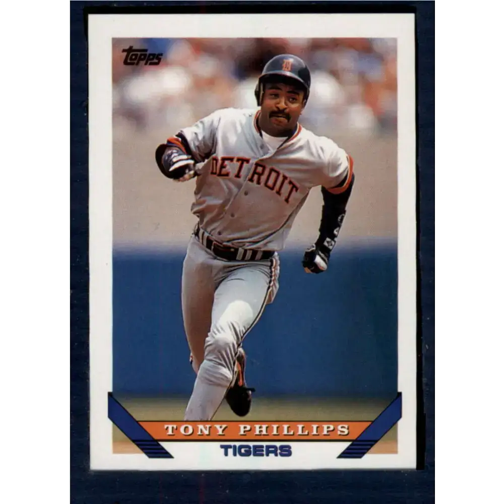 1993 Topps #189 Tony Phillips NM-MT Detroit Tigers Baseball Card - Baseball Card Single