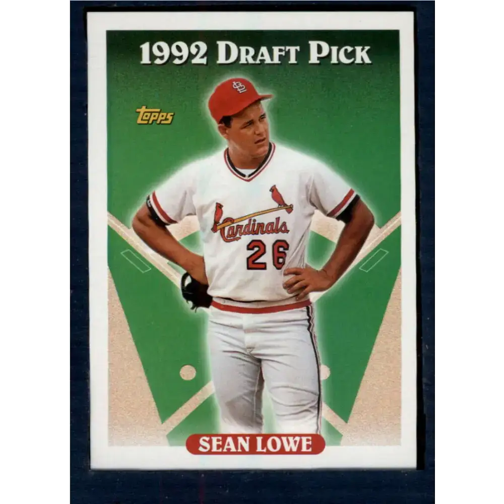 1993 Topps #191 Sean Lowe NM-MT RC Rookie St. Louis Cardinals Baseball Card - Baseball Card Single