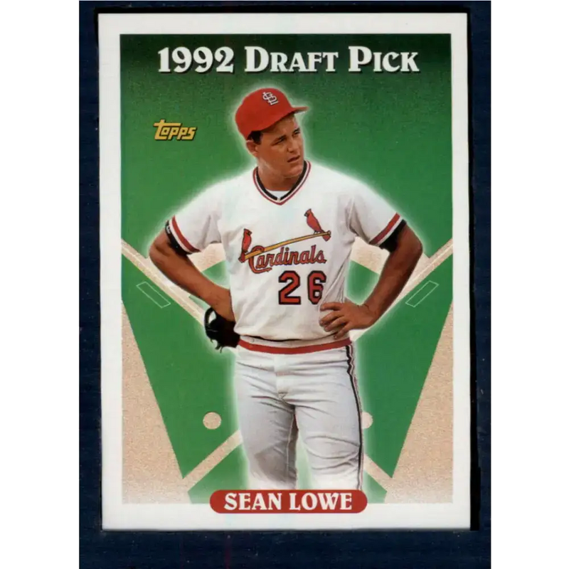 1993 Topps #191 Sean Lowe NM-MT RC Rookie St. Louis Cardinals Baseball Card - Baseball Card Single