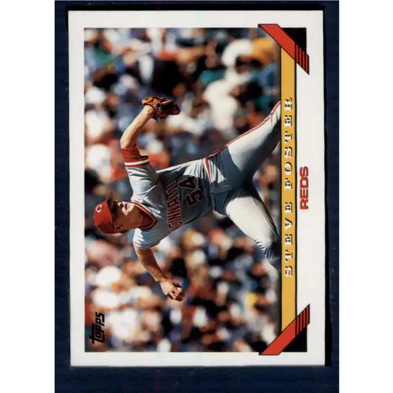1993 Topps #193 Steve Foster NM-MT Cincinnati Reds Baseball Card - Baseball Card Single