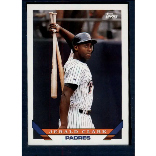 1993 Topps #194 Jerald Clark NM-MT San Diego Padres Baseball Card - Baseball Card Single
