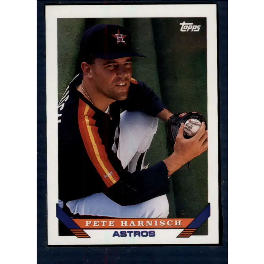 1993 Topps #195 Pete Harnisch NM-MT Houston Astros Baseball Card - Baseball Card Single