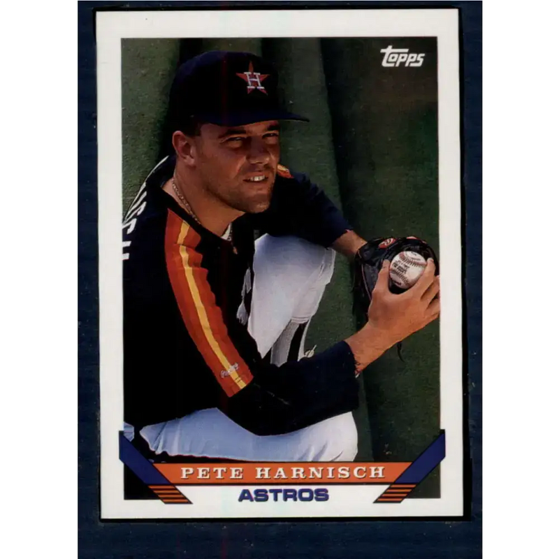 1993 Topps #195 Pete Harnisch NM-MT Houston Astros Baseball Card - Baseball Card Single