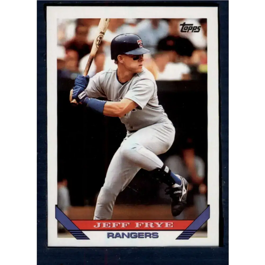 1993 Topps #197 Jeff Frye NM-MT Texas Rangers Baseball Card - Baseball Card Single