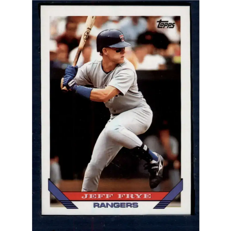 1993 Topps #197 Jeff Frye NM-MT Texas Rangers Baseball Card - Baseball Card Single