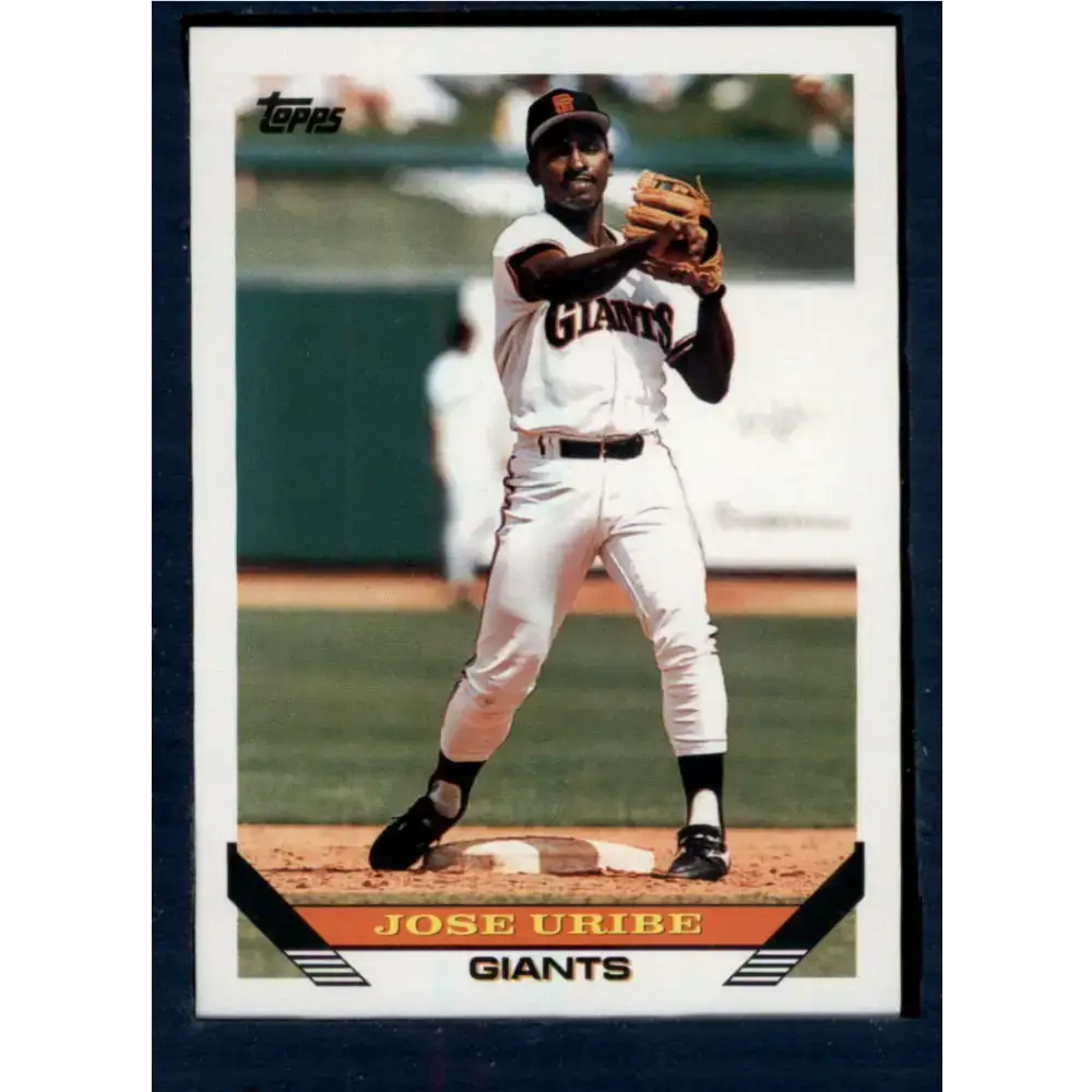 1993 Topps #201 Jose Uribe NM-MT San Francisco Giants Baseball Card - Baseball Card Single