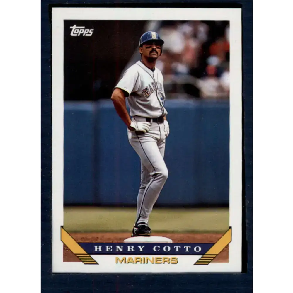 1993 Topps #206 Henry Cotto NM-MT Seattle Mariners Baseball Card - Baseball Card Single