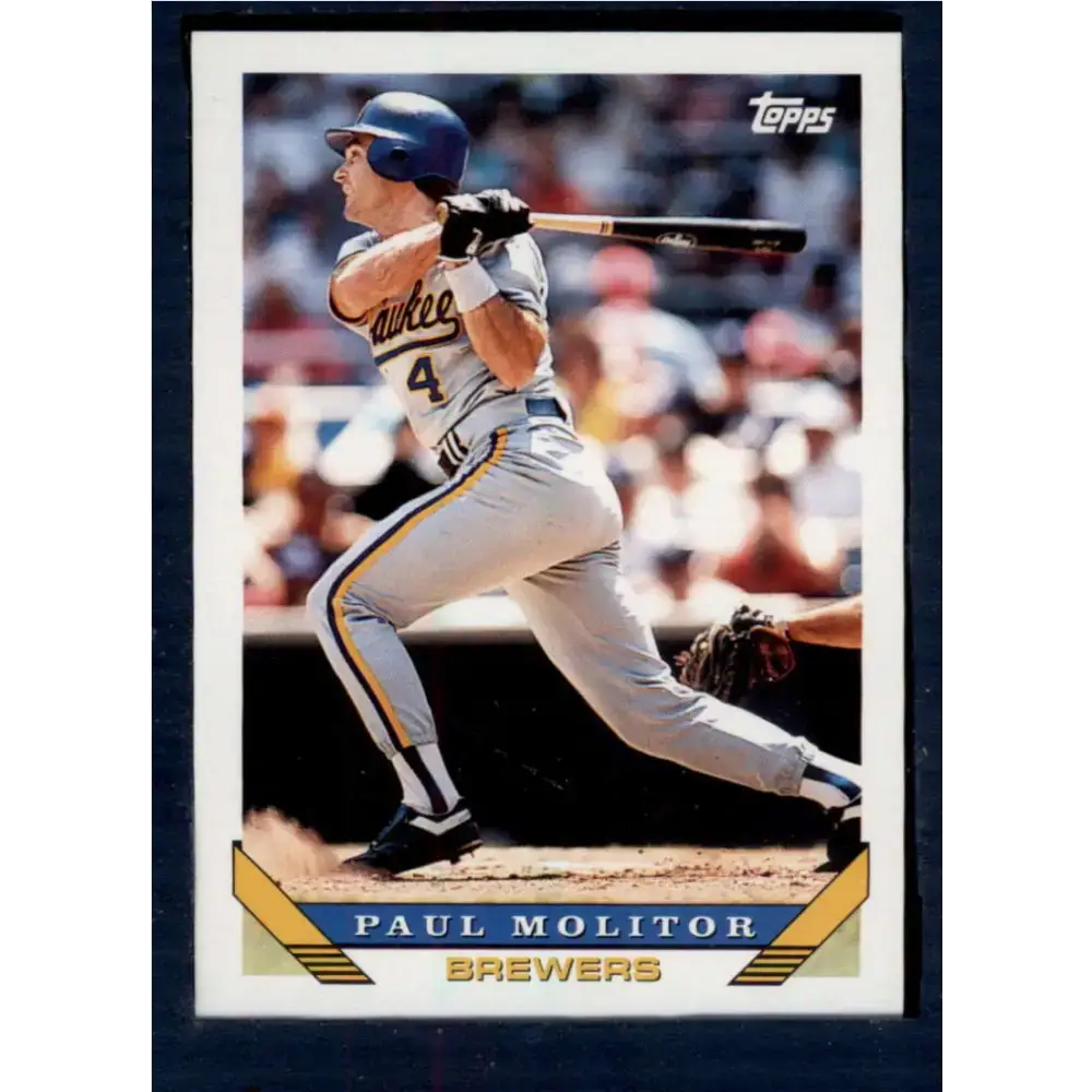 1993 Topps #207 Paul Molitor NM-MT Milwaukee Brewers Baseball Card - Baseball Card Single