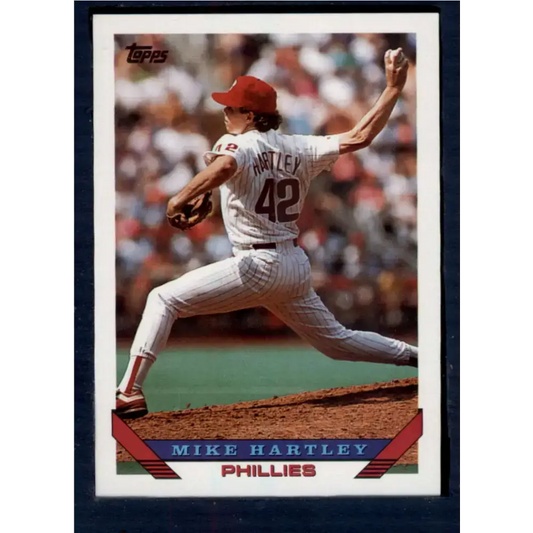 1993 Topps #208 Mike Hartley NM-MT Philadelphia Phillies Baseball Card