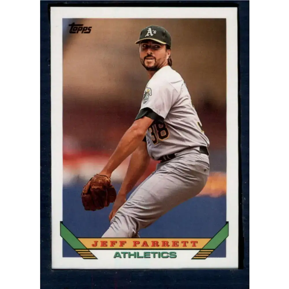 1993 Topps #209 Jeff Parrett NM-MT Oakland Athletics Baseball Card
