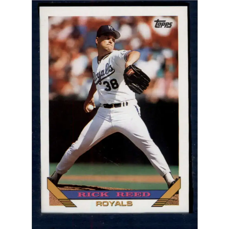 1993 Topps #212 Rick Reed NM-MT Kansas City Royals Baseball Card - Baseball Card Single