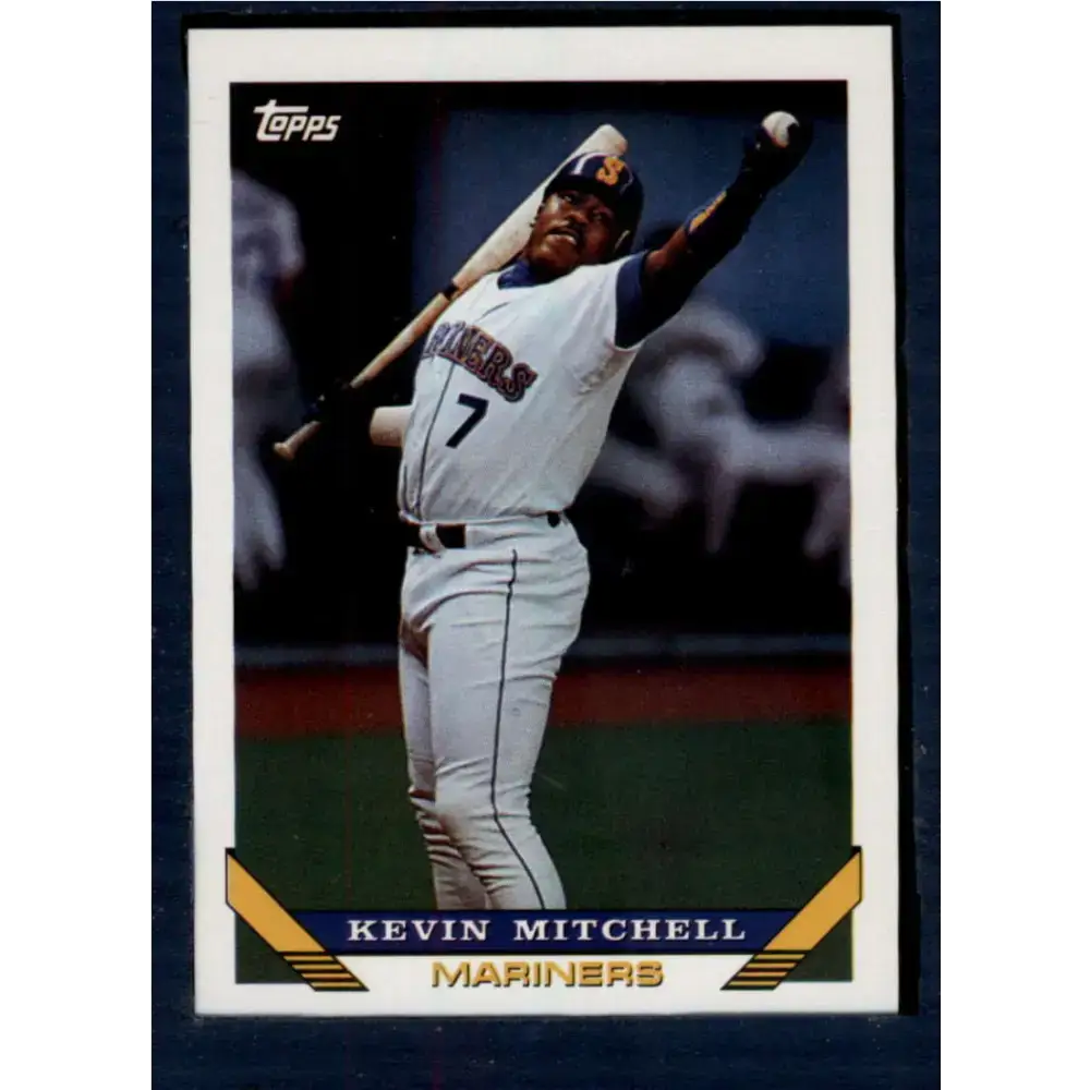 1993 Topps #217 Kevin Mitchell NM-MT Seattle Mariners Baseball Card - Baseball Card Single