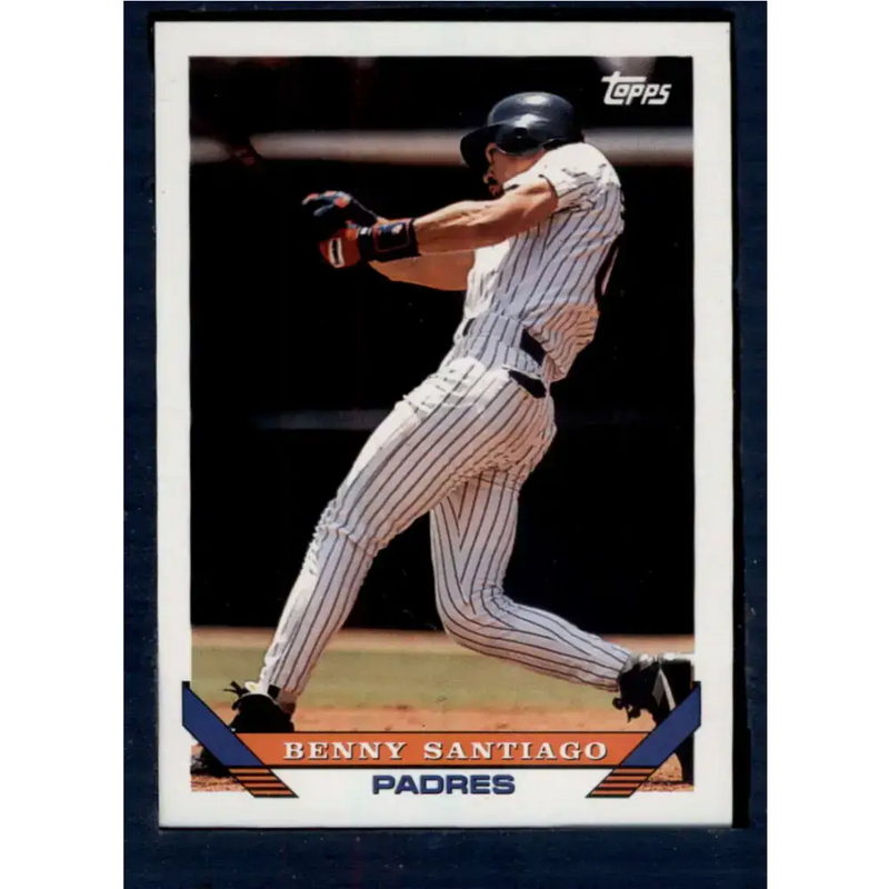 1993 Topps #220 Benito Santiago NM-MT San Diego Padres Baseball Card - Baseball Card Single