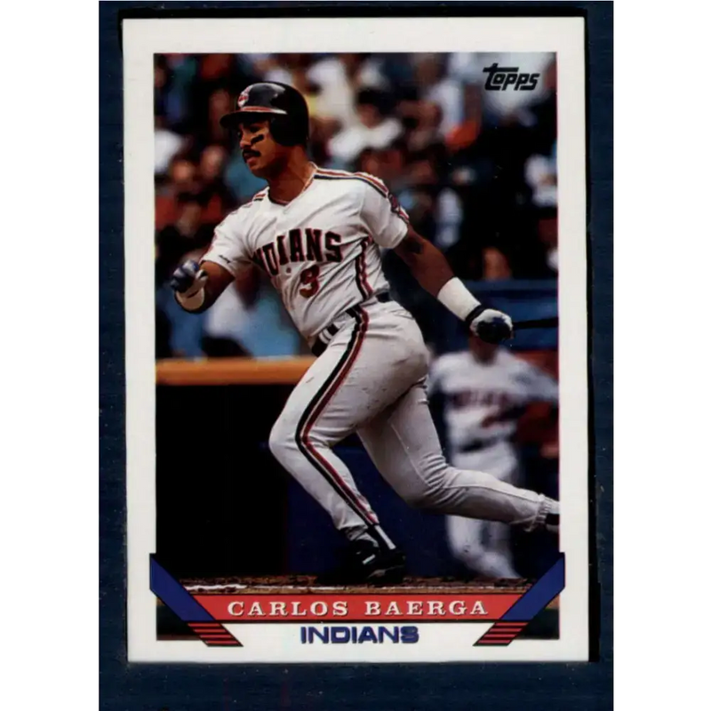 1993 Topps #221 Carlos Baerga NM-MT Cleveland Indians Baseball Card - Baseball Card Single
