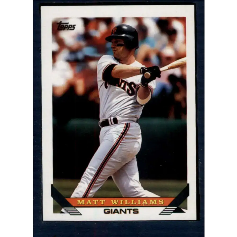 1993 Topps #225 Matt Williams NM-MT San Francisco Giants Baseball Card - Baseball Card Single