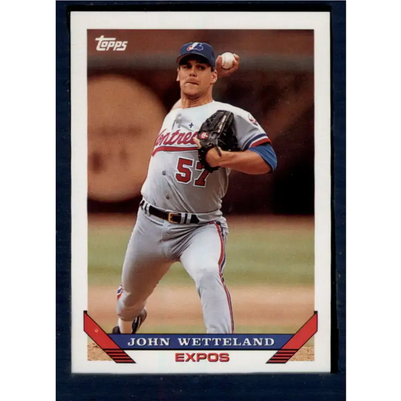 1993 Topps #231 John Wetteland NM-MT Montreal Expos Baseball Card - Baseball Card Single