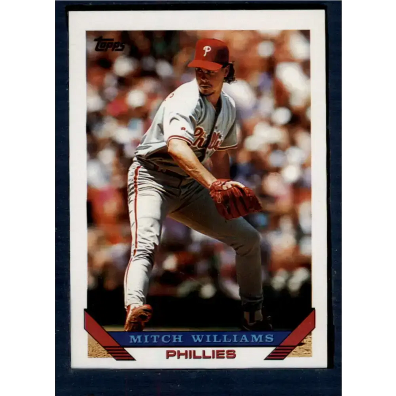 1993 Topps #235 Mitch Williams NM-MT Philadelphia Phillies Baseball Card - Baseball Card Single