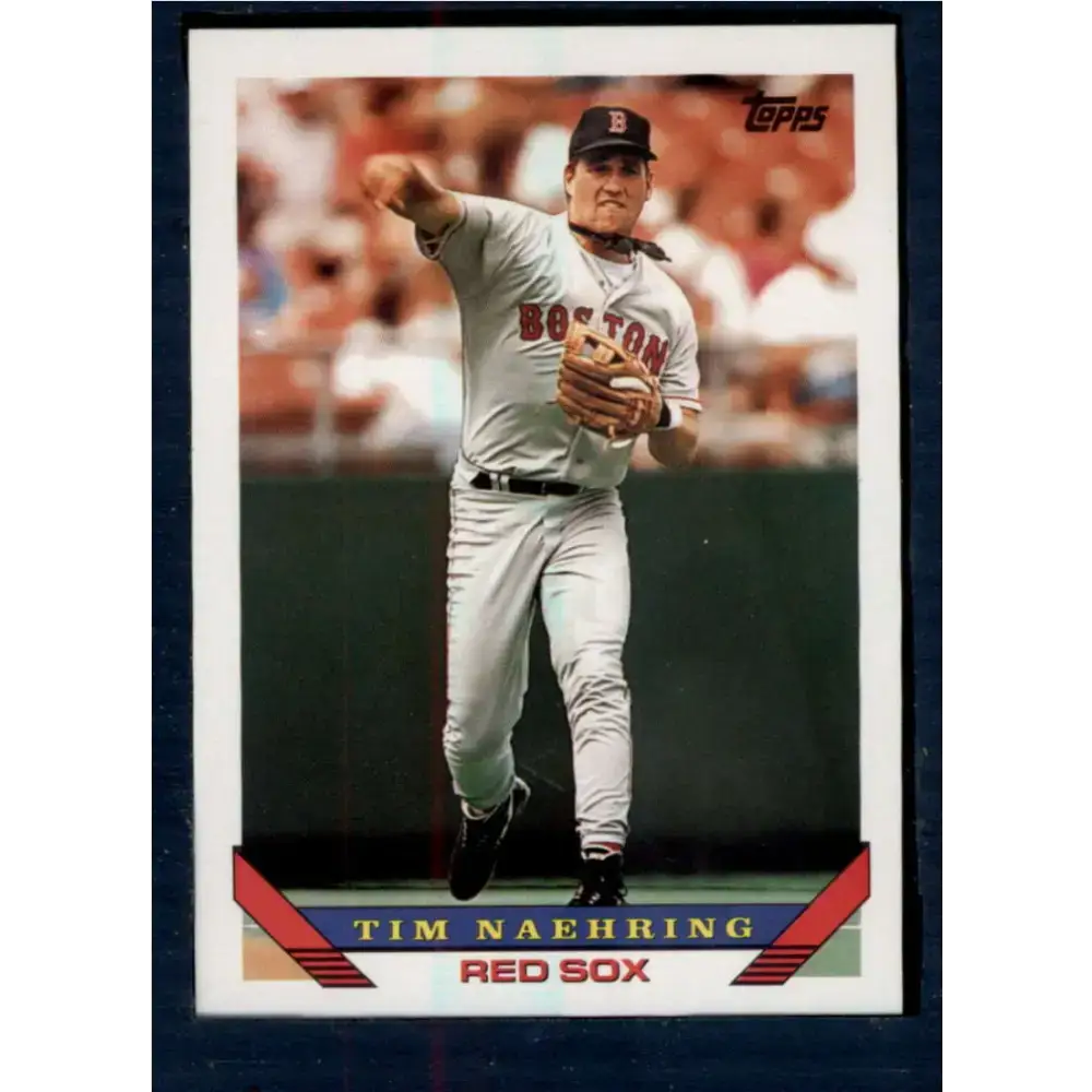 1993 Topps #24 Tim Naehring NM-MT Boston Red Sox Baseball Card - Baseball Card Single