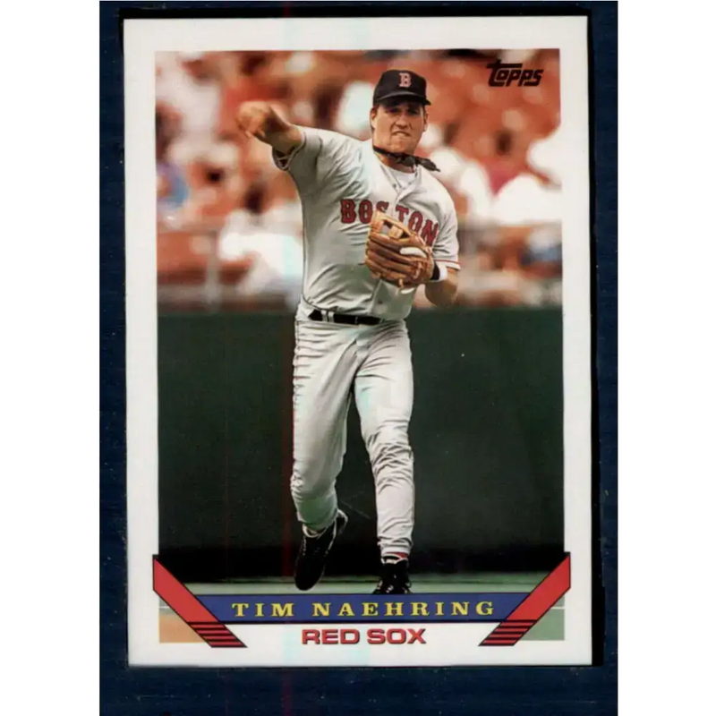 1993 Topps #24 Tim Naehring NM-MT Boston Red Sox Baseball Card - Baseball Card Single