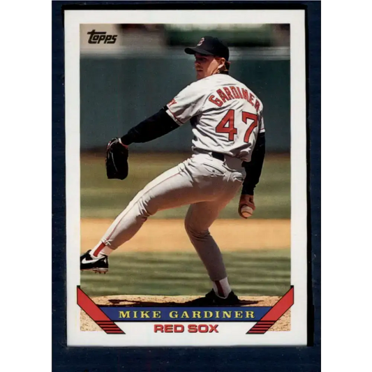 1993 Topps #241 Mike Gardiner NM-MT Boston Red Sox Baseball Card - Baseball Card Single