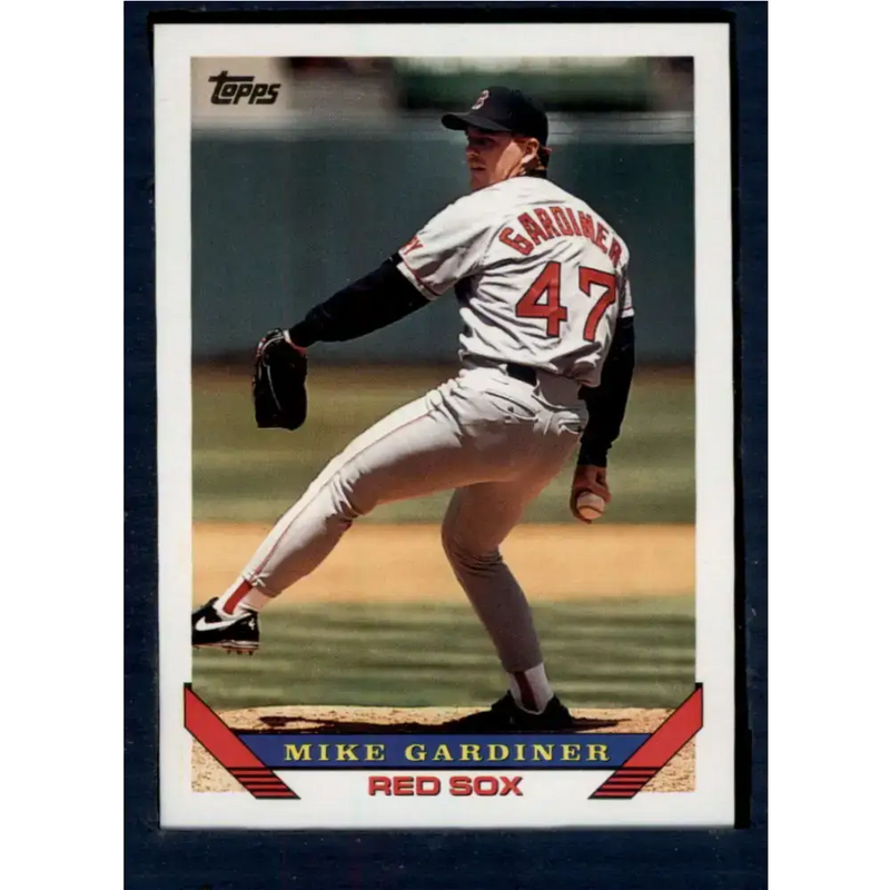 1993 Topps #241 Mike Gardiner NM-MT Boston Red Sox Baseball Card - Baseball Card Single