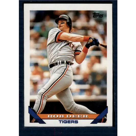 1993 Topps #243 Rob Deer NM-MT Detroit Tigers Baseball Card
