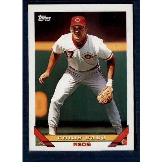 1993 Topps #245 Chris Sabo NM-MT Cincinnati Reds Baseball Card - Baseball Card Single