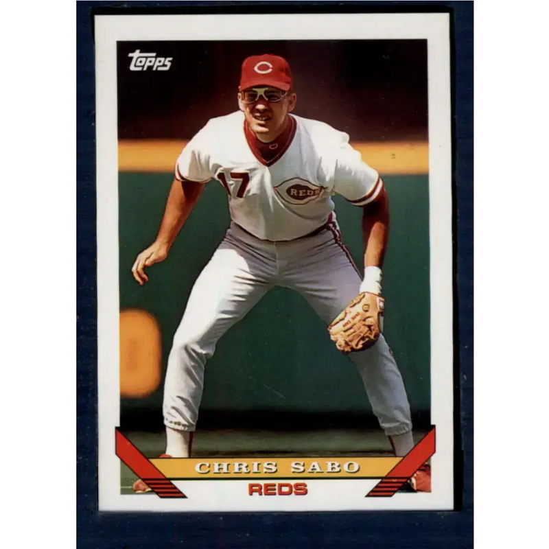 1993 Topps #245 Chris Sabo NM-MT Cincinnati Reds Baseball Card - Baseball Card Single