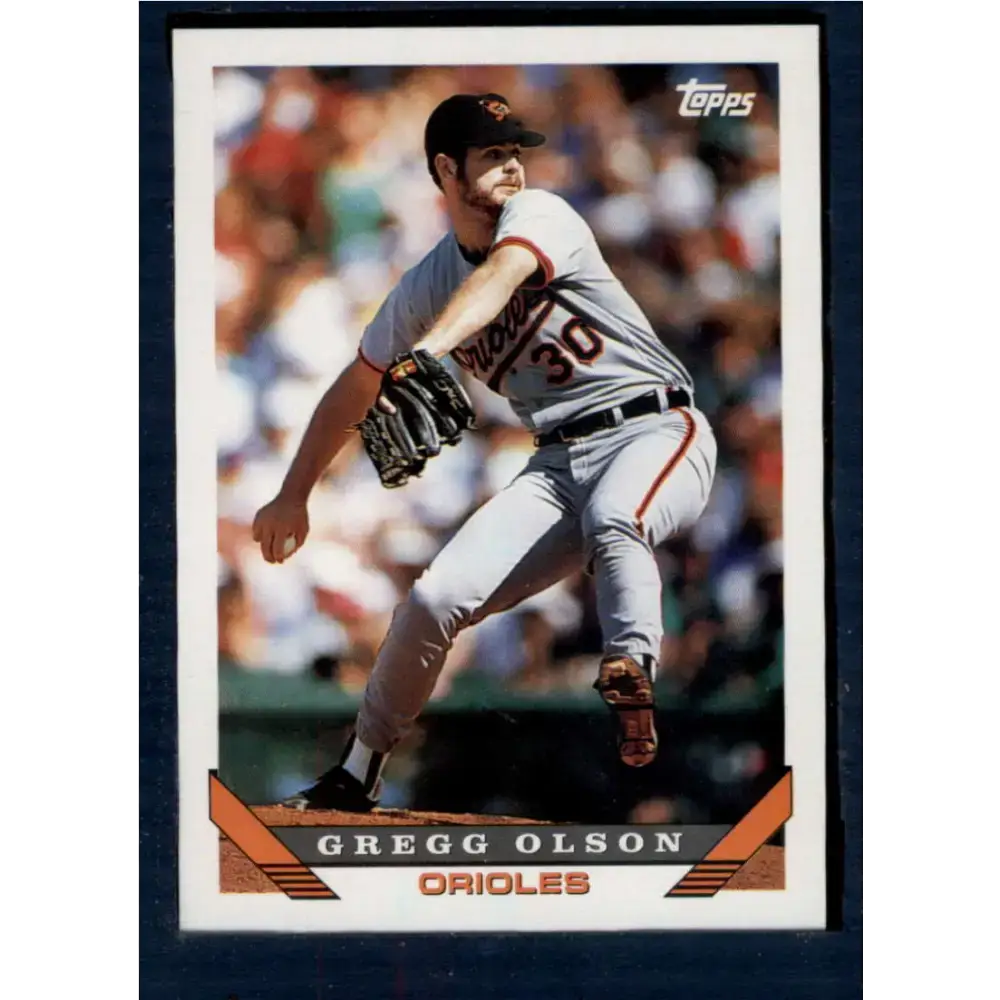 1993 Topps #246 Gregg Olson NM-MT Baltimore Orioles Baseball Card - Baseball Card Single