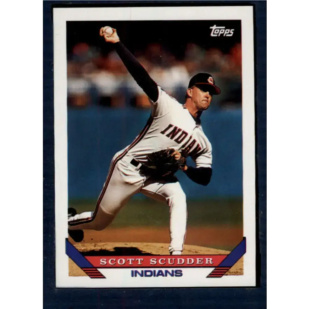 1993 Topps #248 Scott Scudder NM-MT Cleveland Indians Baseball Card - Baseball Card Single