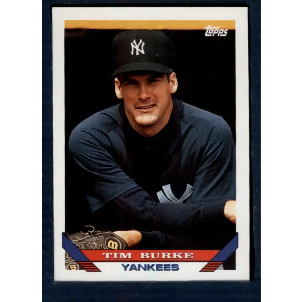1993 Topps #249 Tim Burke NM-MT New York Yankees Baseball Card - Baseball Card Single