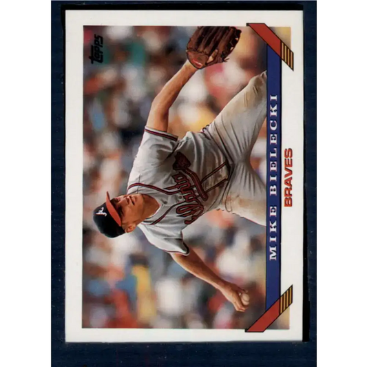 1993 Topps #251 Mike Bielecki NM-MT Atlanta Braves Baseball Card
