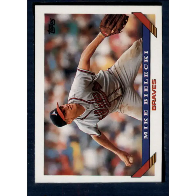 1993 Topps #251 Mike Bielecki NM-MT Atlanta Braves Baseball Card - Baseball Card Single