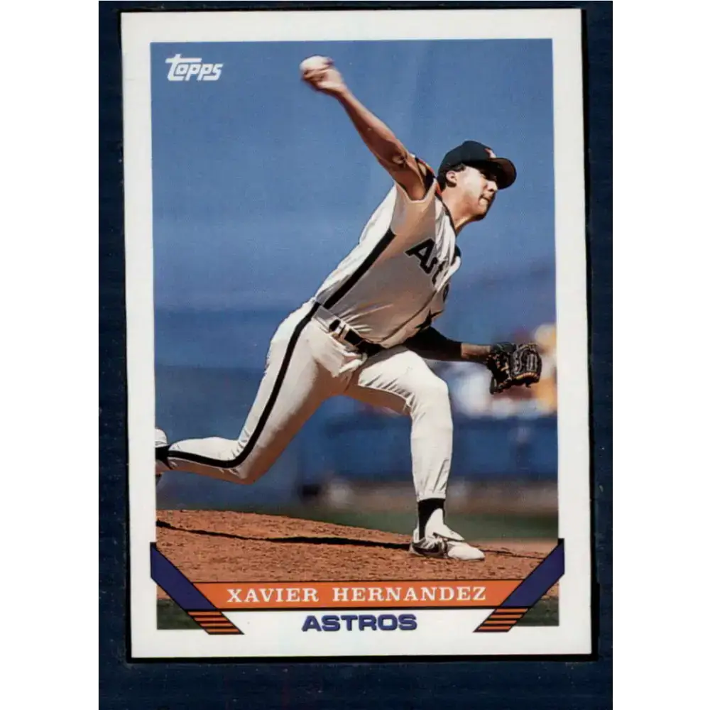1993 Topps #252 Xavier Hernandez NM-MT Houston Astros Baseball Card - Baseball Card Single
