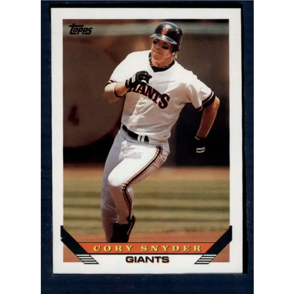 1993 Topps #254 Cory Snyder NM-MT San Francisco Giants Baseball Card - Baseball Card Single
