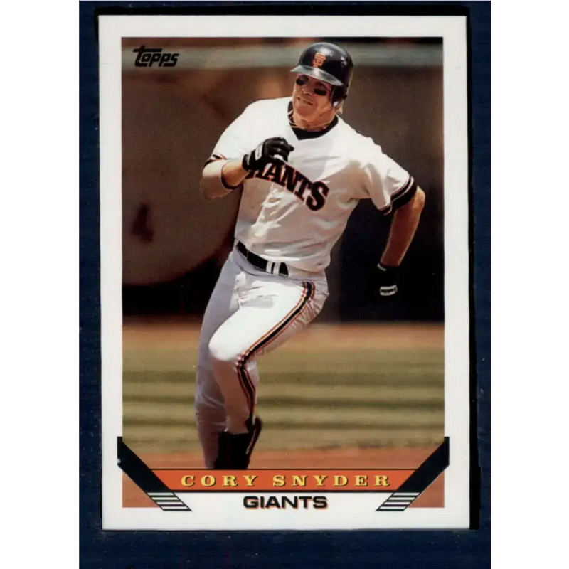 1993 Topps #254 Cory Snyder NM-MT San Francisco Giants Baseball Card - Baseball Card Single