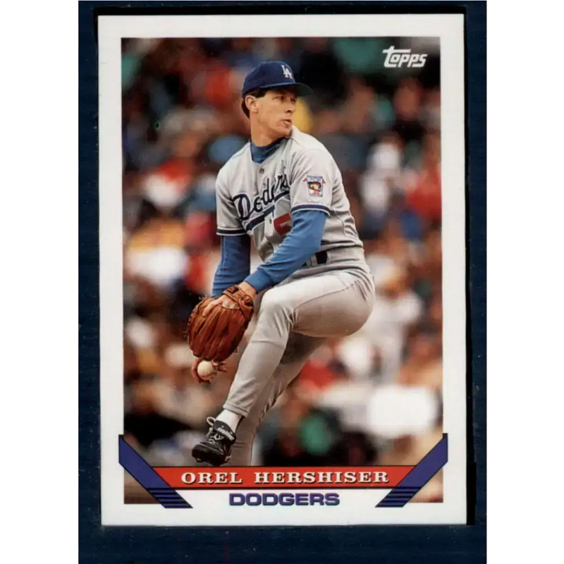 1993 Topps #255 Orel Hershiser NM-MT Los Angeles Dodgers Baseball Card - Baseball Card Single
