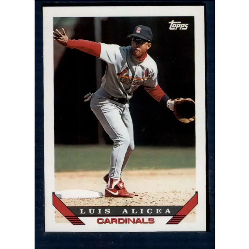 1993 Topps #257 Luis Alicea NM-MT St. Louis Cardinals Baseball Card - Baseball Card Single
