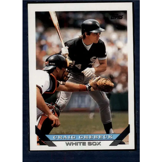 1993 Topps #259 Craig Grebeck NM-MT Chicago White Sox Baseball Card - Baseball Card Single