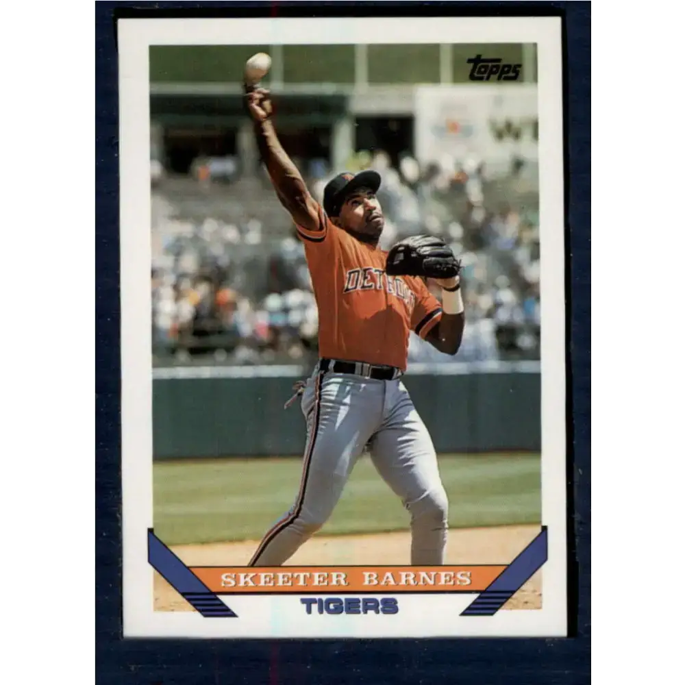 1993 Topps #26 Skeeter Barnes NM-MT Detroit Tigers Baseball Card - Baseball Card Single