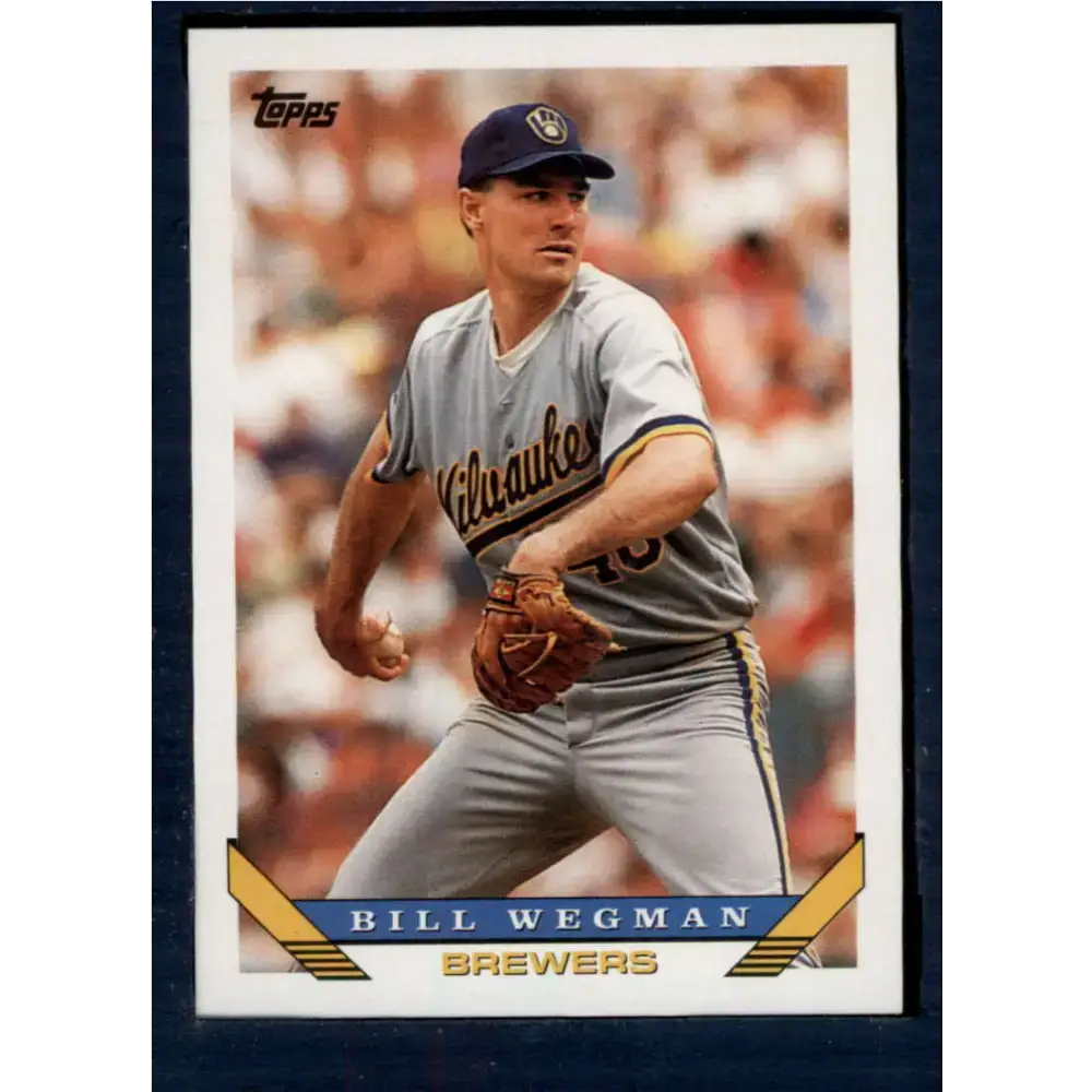 1993 Topps #261 Bill Wegman NM-MT Milwaukee Brewers Baseball Card - Baseball Card Single
