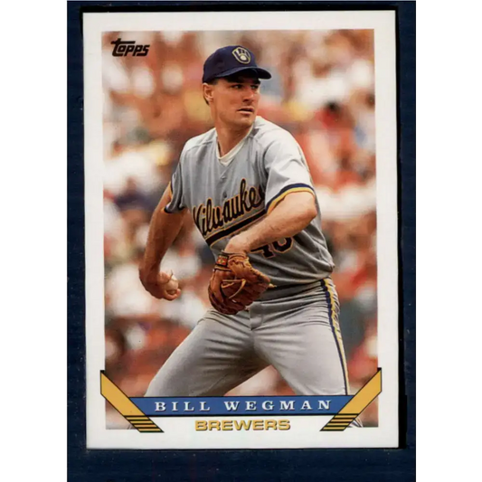 1993 Topps #261 Bill Wegman NM-MT Milwaukee Brewers Baseball Card