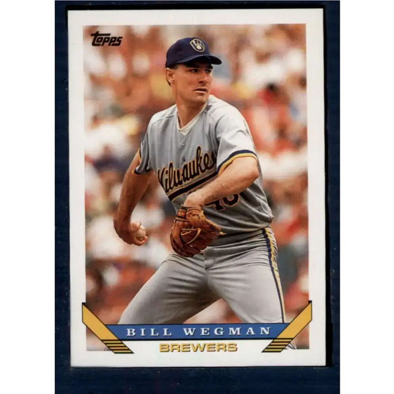 1993 Topps #261 Bill Wegman NM-MT Milwaukee Brewers Baseball Card - Baseball Card Single