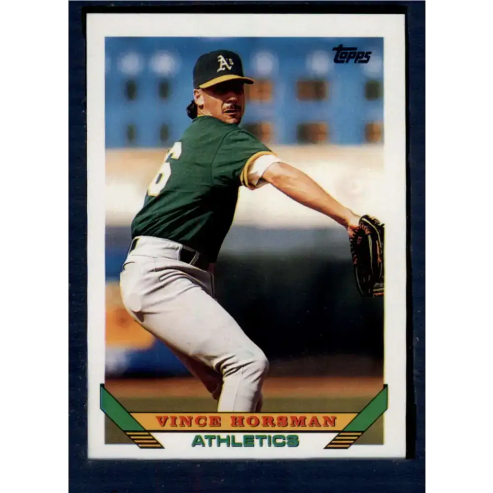 1993 Topps #263 Vince Horsman NM-MT Oakland Athletics Baseball Card - Baseball Card Single