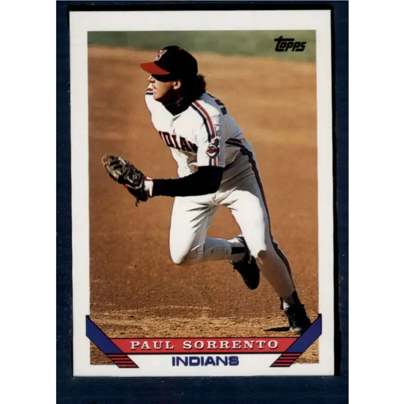 1993 Topps #264 Paul Sorrento NM-MT Cleveland Indians Baseball Card - Baseball Card Single