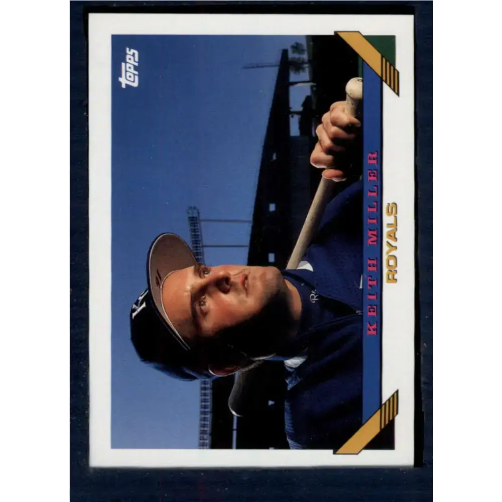 1993 Topps #267 Keith Miller NM-MT Kansas City Royals Baseball Card - Baseball Card Single