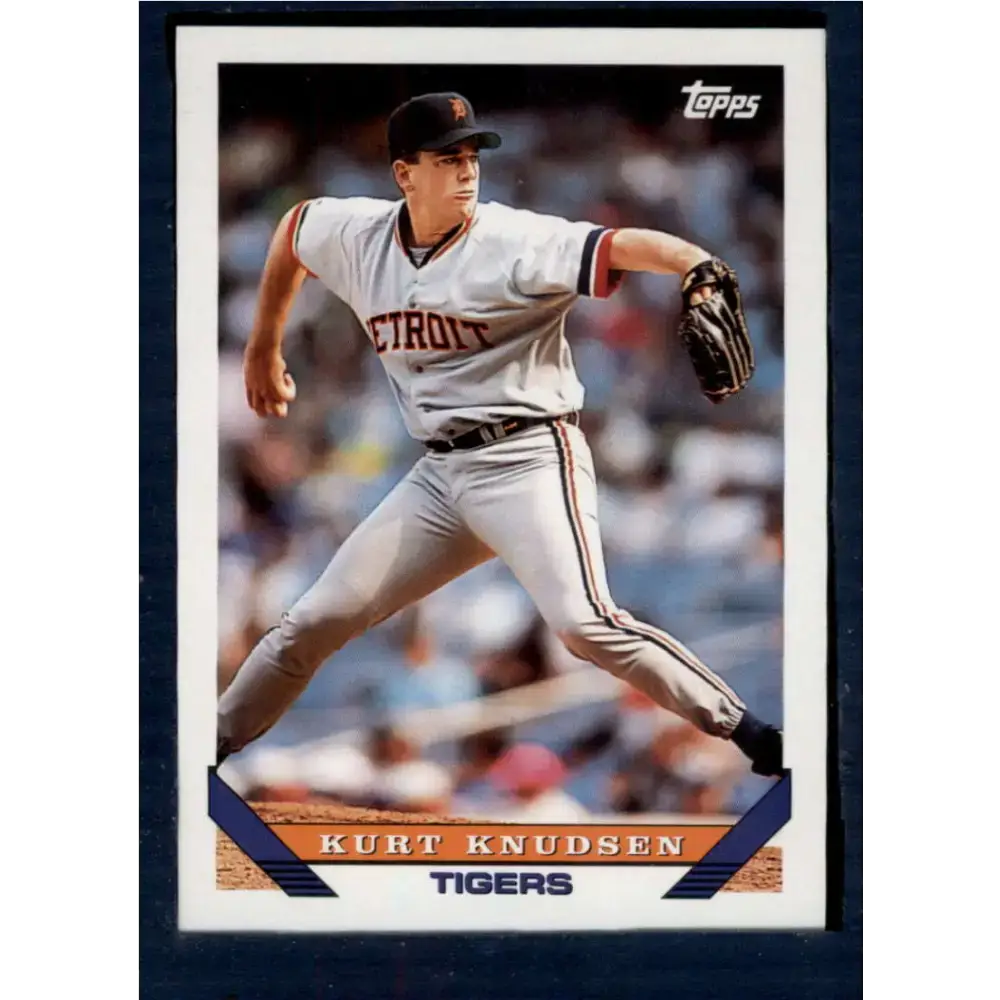 1993 Topps #272 Kurt Knudsen NM-MT Detroit Tigers Baseball Card - Baseball Card Single