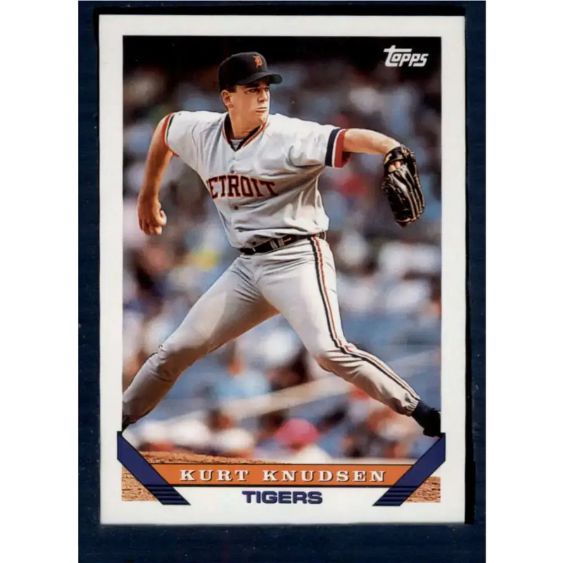 1993 Topps #272 Kurt Knudsen NM-MT Detroit Tigers Baseball Card - Baseball Card Single